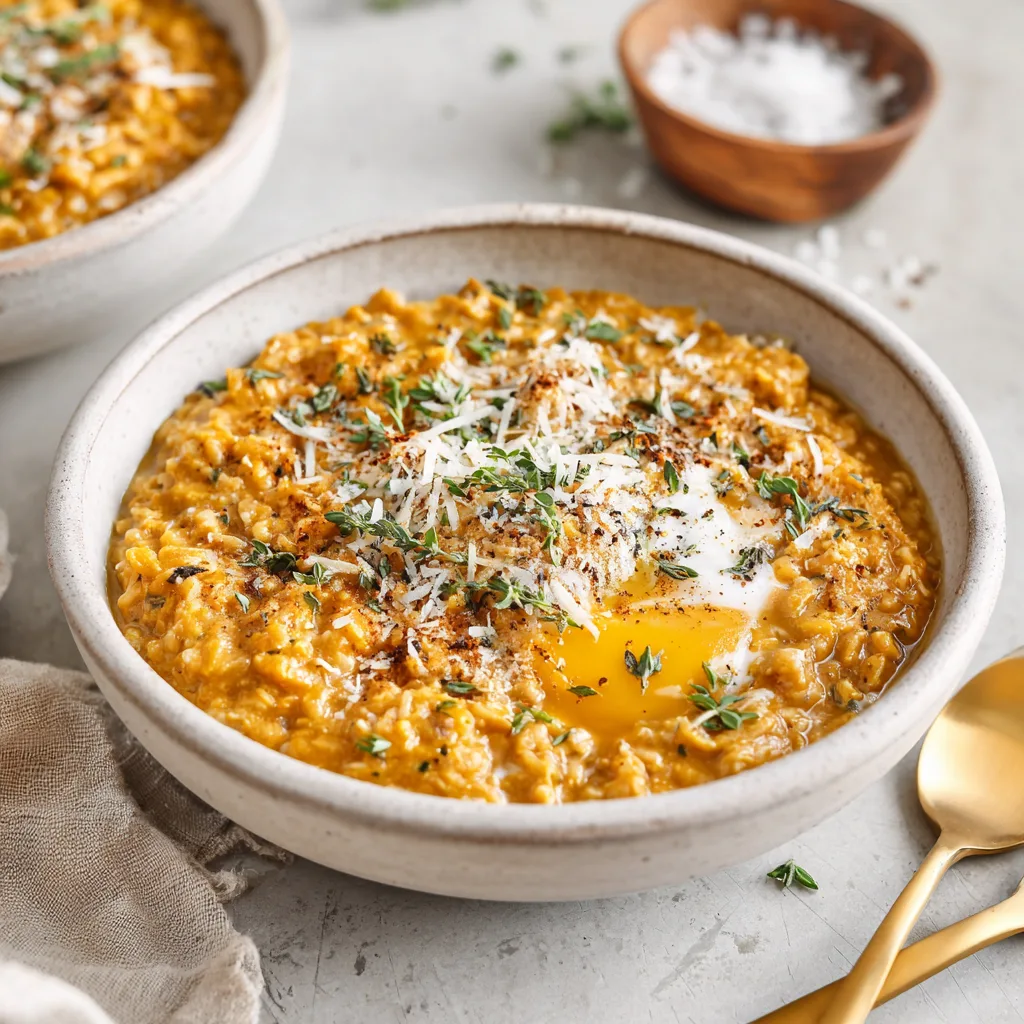 Savory Pumpkin Oatmeal Bowl! 4