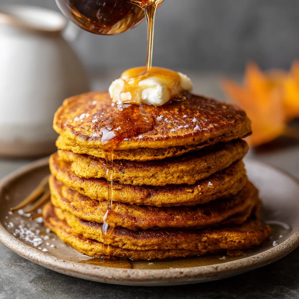 Simple Vegan Pumpkin Pancakes – Fluffy, Cozy & Plant-Based 3