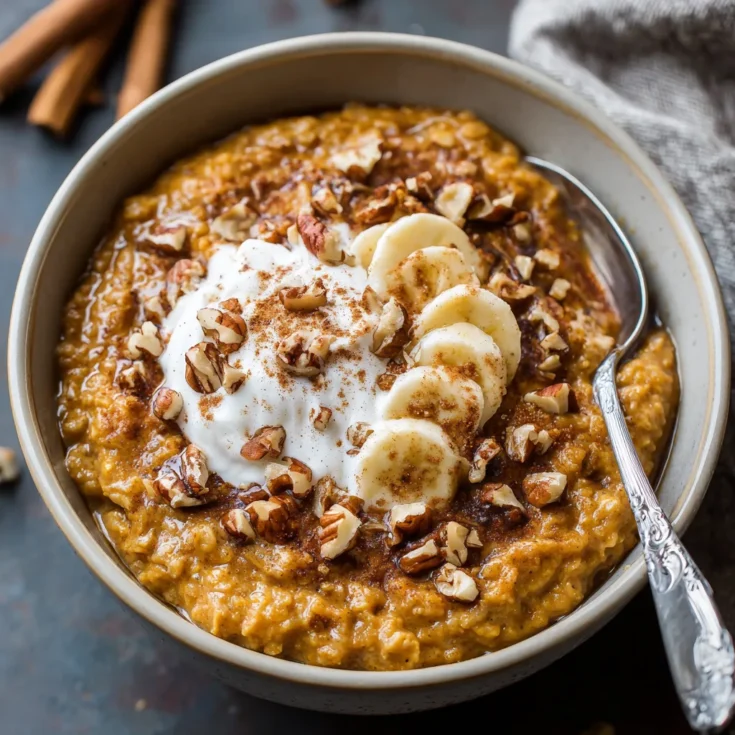 Slow Cooker Creamy Pumpkin Oatmeal – Cozy, Healthy Fall Breakfast 1
