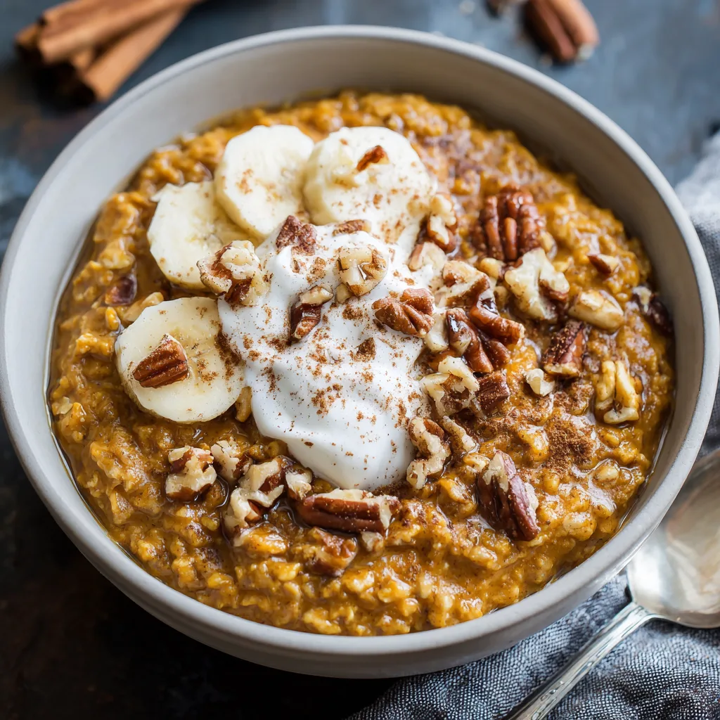 Slow Cooker Creamy Pumpkin Oatmeal – Cozy, Healthy Fall Breakfast 3