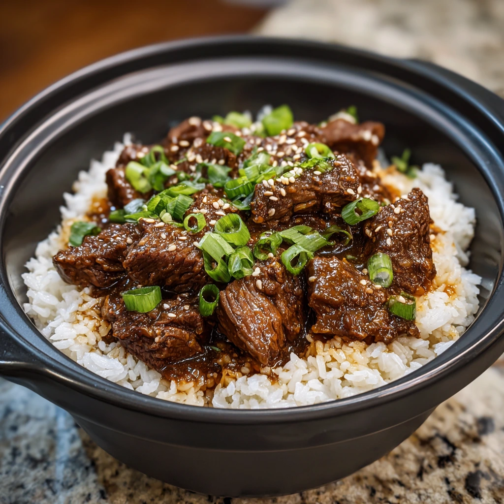Slow Cooker Teriyaki Beef with Jasmine Rice 4
