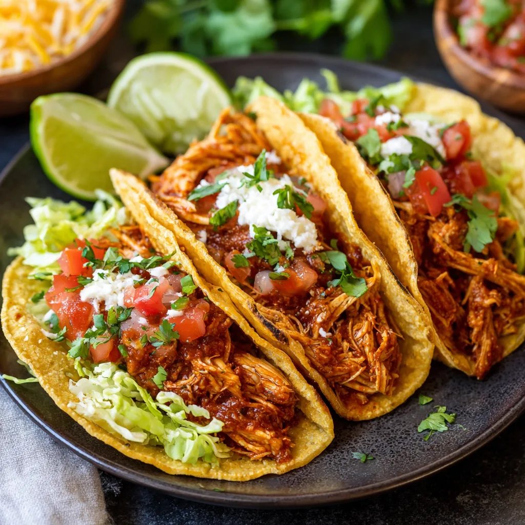 Spicy Crockpot Chicken Breast Tacos – Easy, Flavor-Packed Slow Cooker Recipe 3