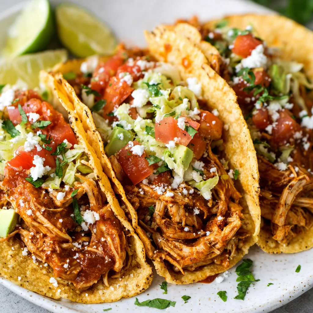 Spicy Crockpot Chicken Breast Tacos – Easy, Flavor-Packed Slow Cooker Recipe 2