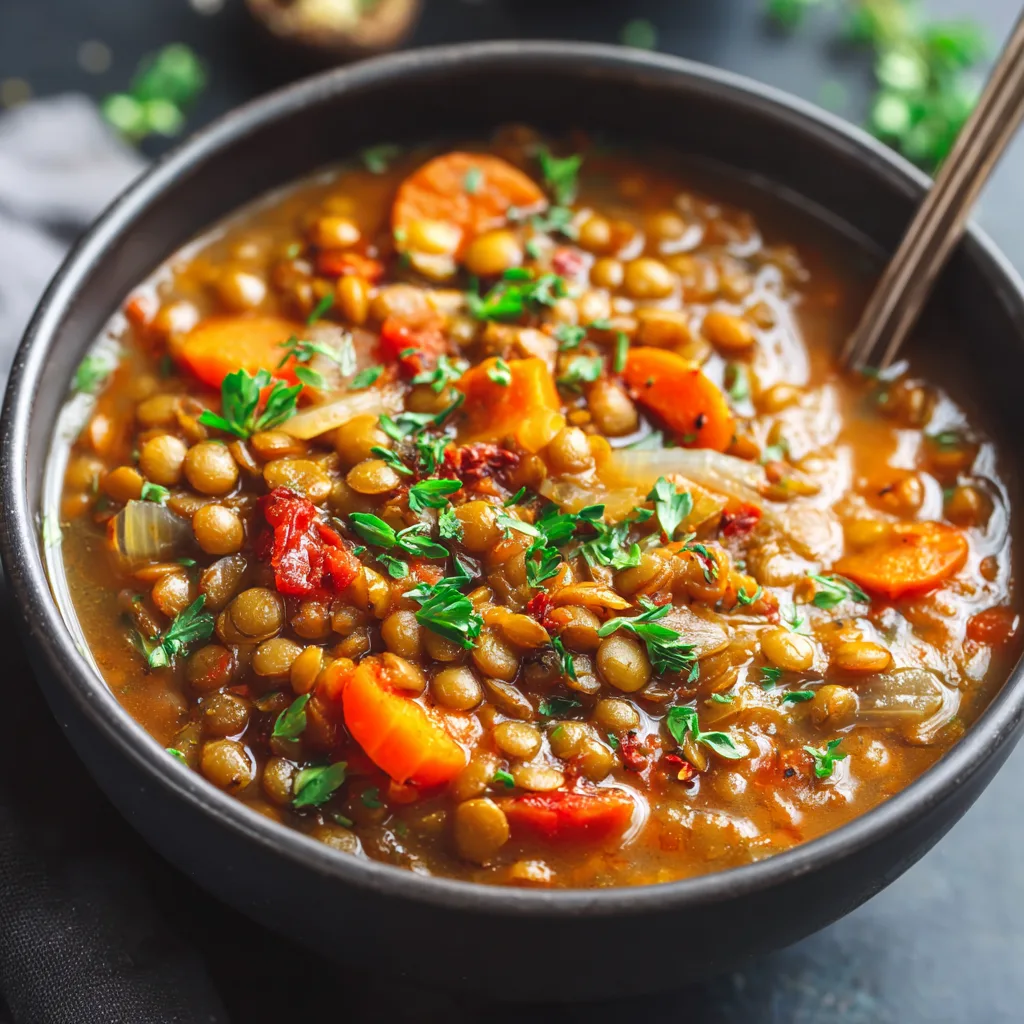 Spicy Crockpot Lentils Stew – Hearty, Plant-Based & Easy to Prep 3