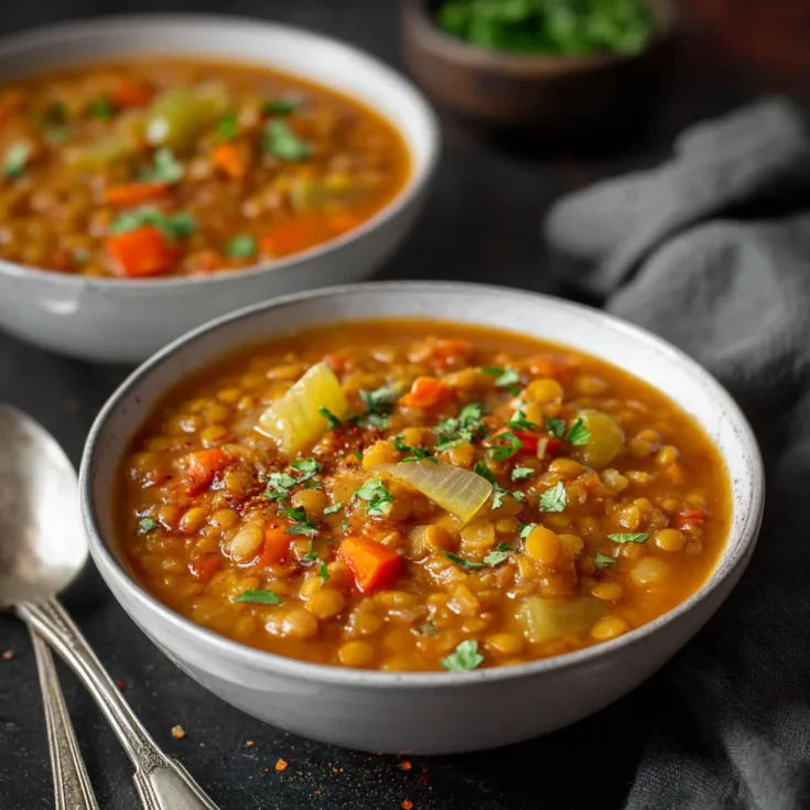 Spicy Lentil Chowder – Hearty, Flavorful, and Easy One-Pot Soup1
