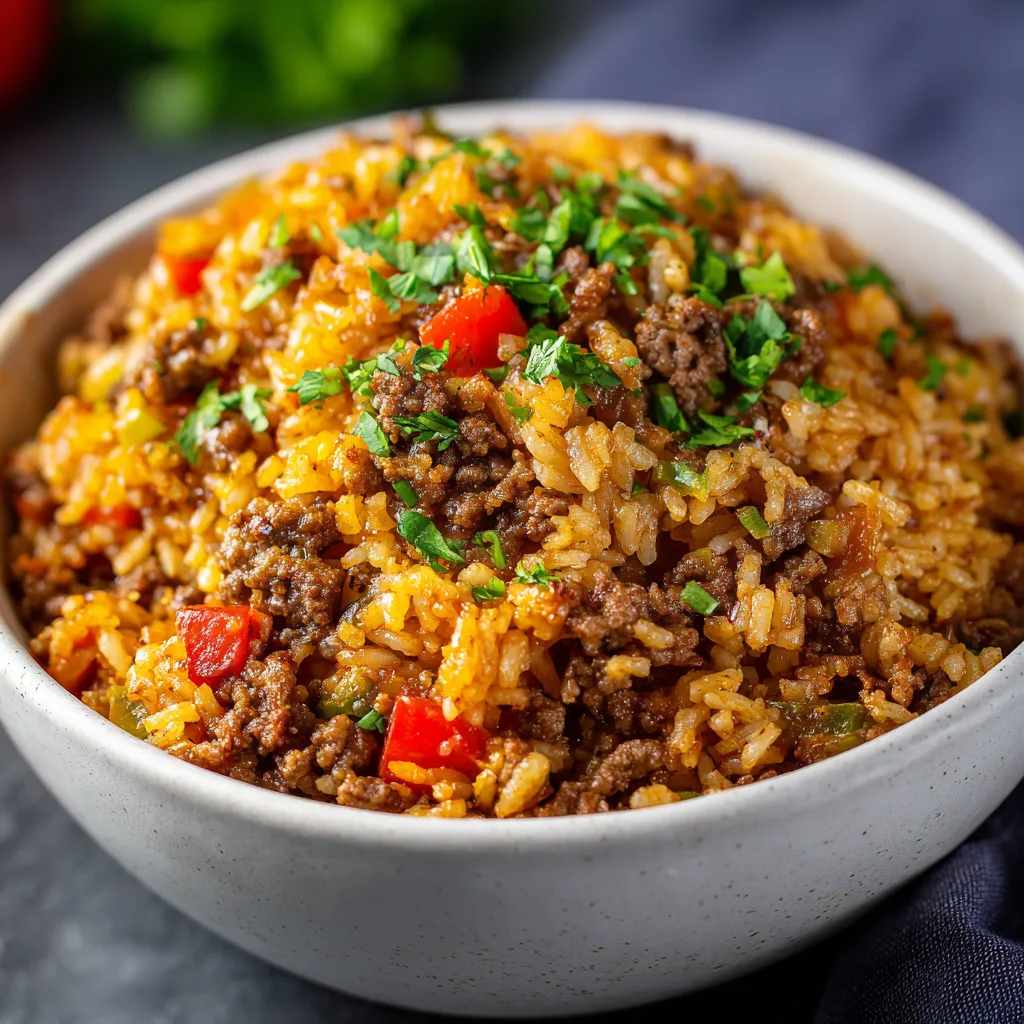 Spicy Stuffed Ground Beef Rice – Flavorful and Hearty One-Pot Meal 4
