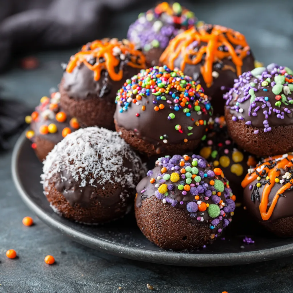 Chocolate Doughnut Holes for Halloween – Sweet, Bite-Sized Treats 4