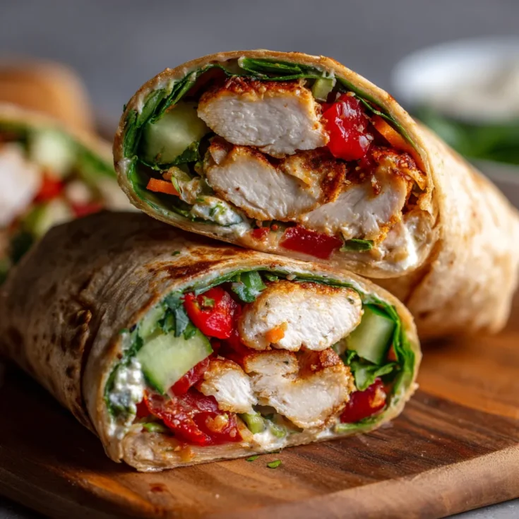 Tasty Quick Baked Chicken Wrap for Busy Days! 1