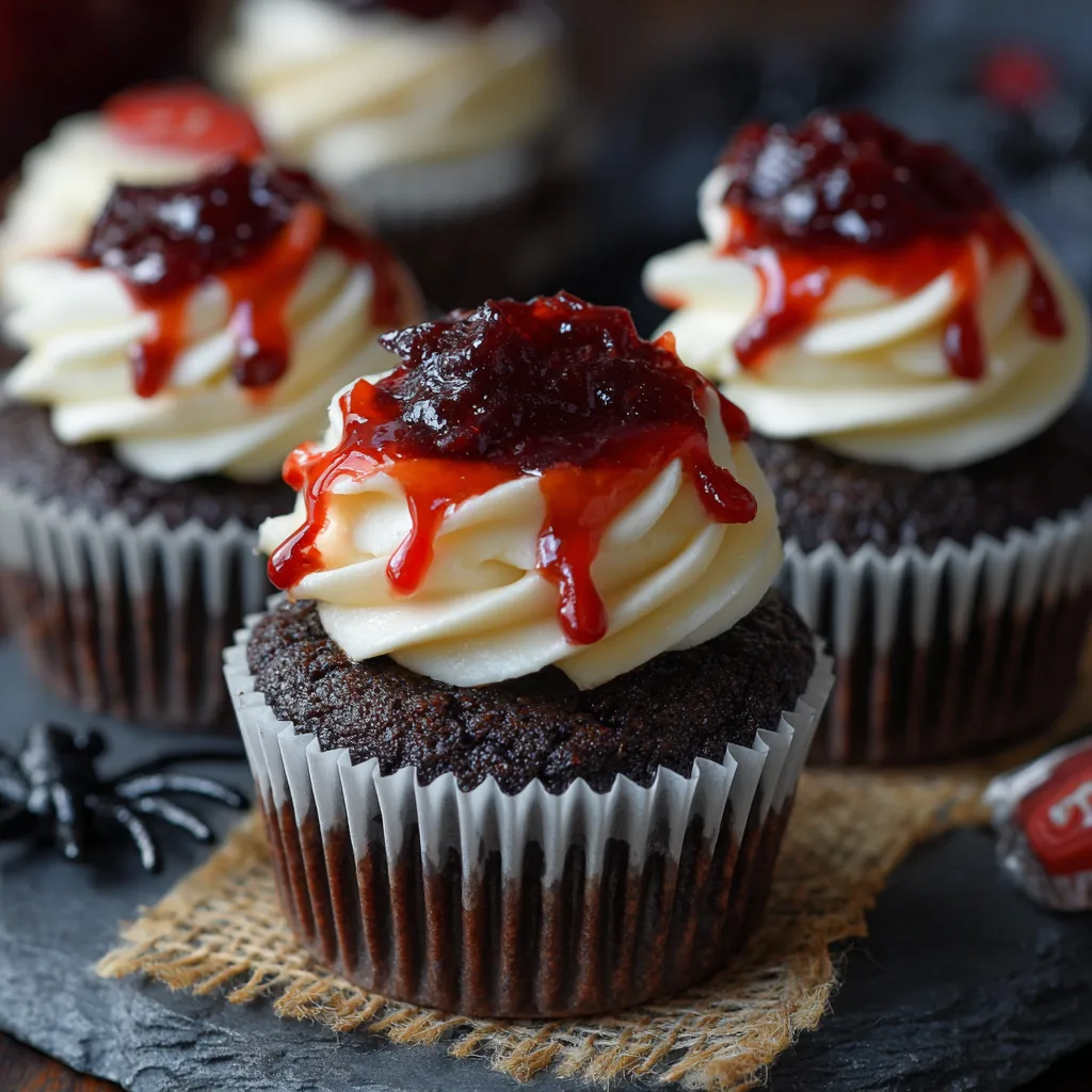Vampire Cupcakes (Halloween) – Scary-Good Treats with a Bloody Surprise 4
