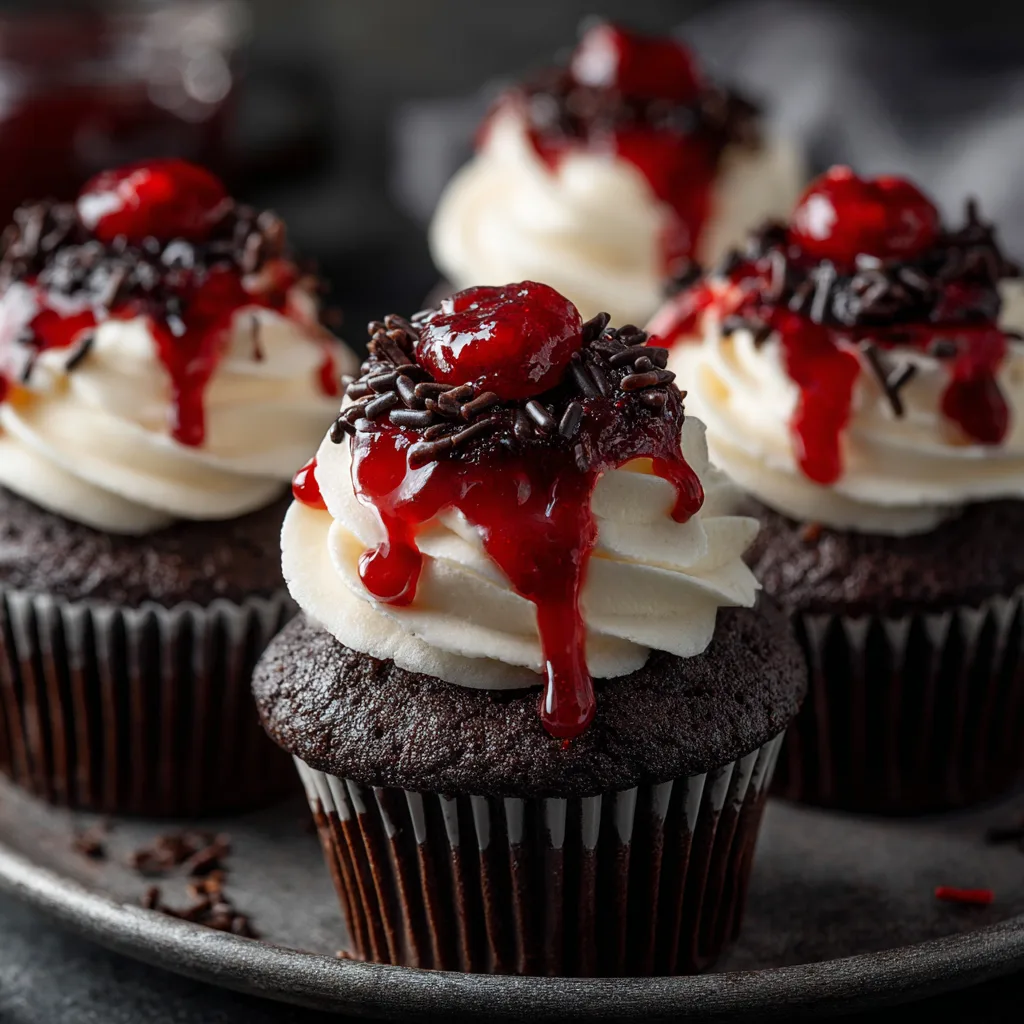 Vampire Cupcakes (Halloween) – Scary-Good Treats with a Bloody Surprise 3