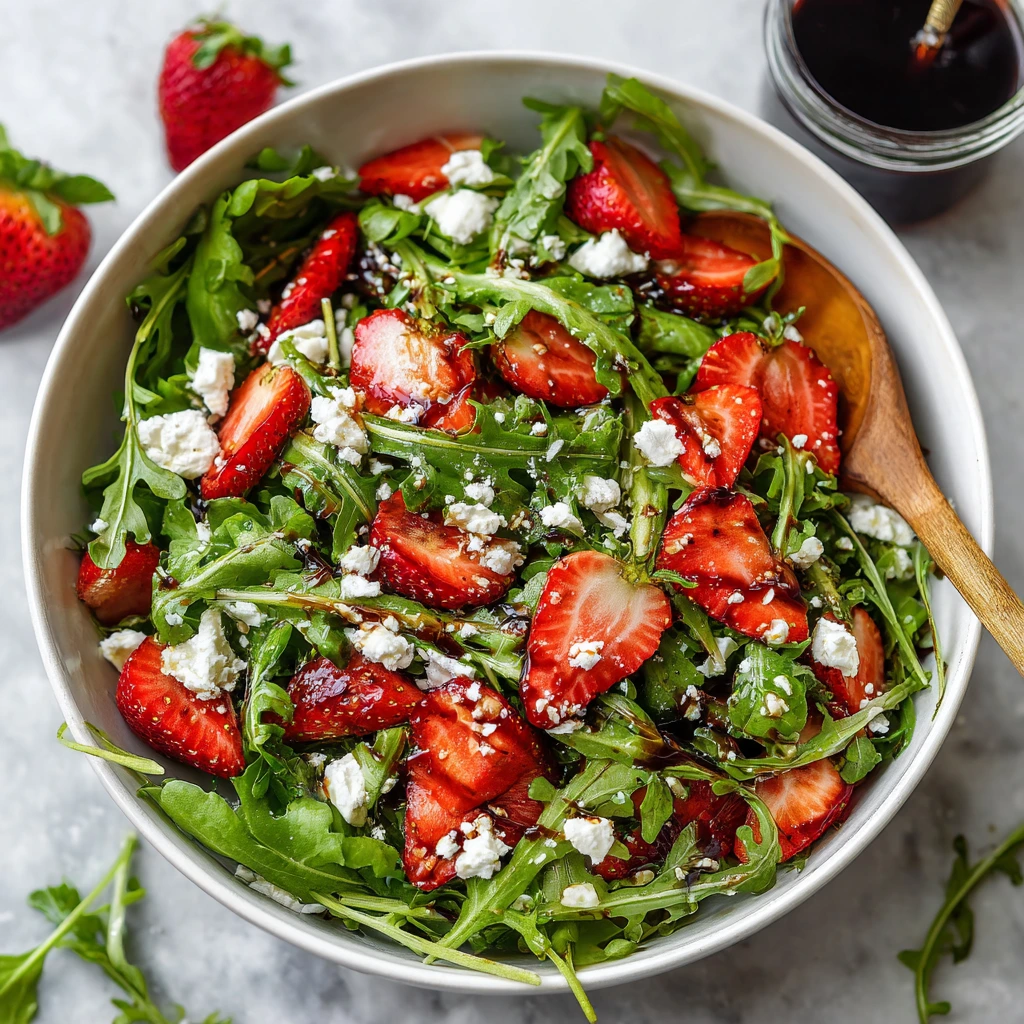 Vibrant Strawberry and Arugula Salad with Creamy Feta 3