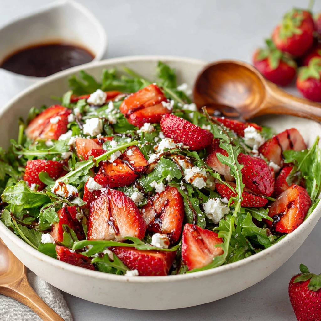 Vibrant Strawberry and Arugula Salad with Creamy Feta 2