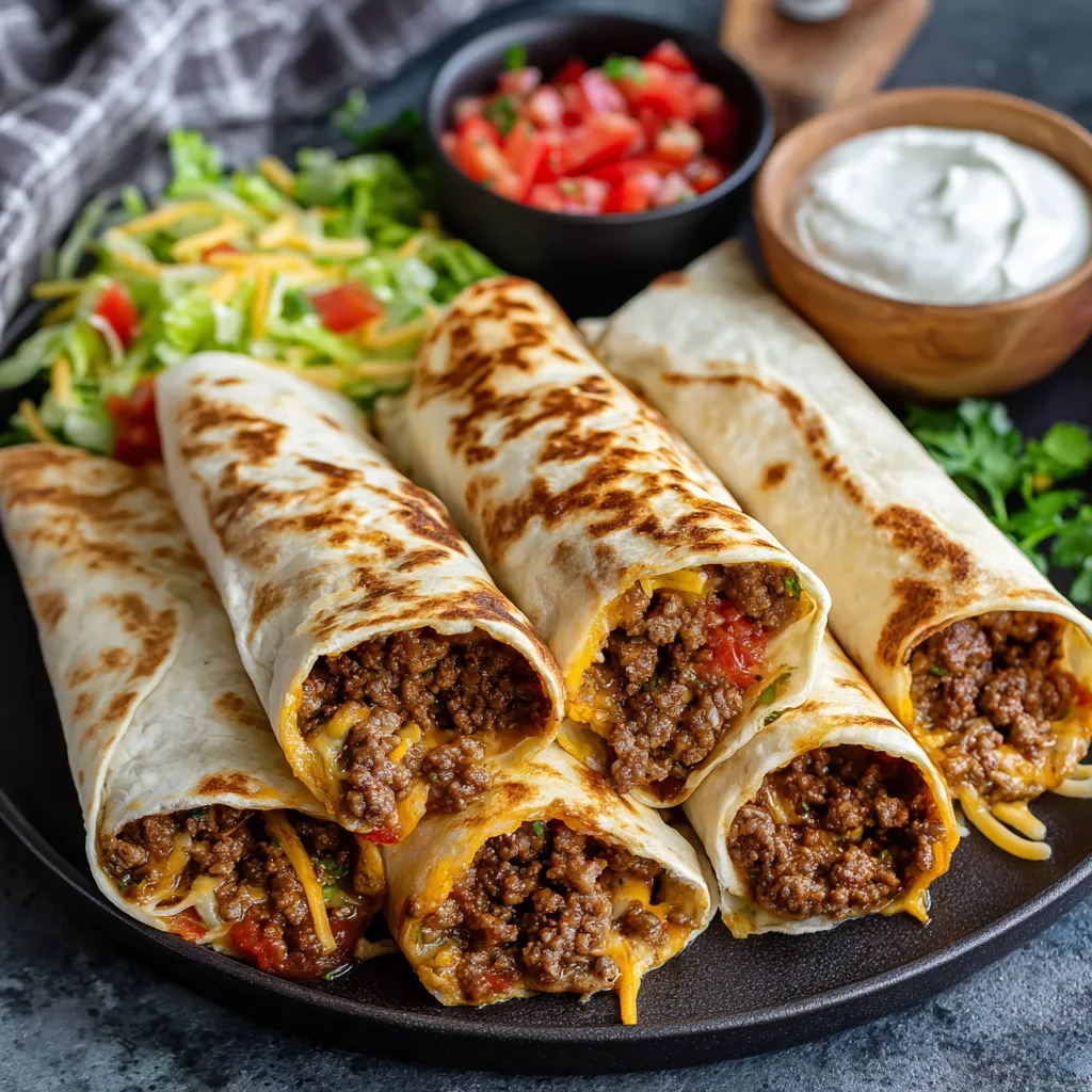 Family-Friendly Skillet Ground Beef Wraps – Quick, Tasty & Easy 4