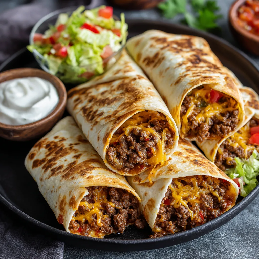 Family-Friendly Skillet Ground Beef Wraps – Quick, Tasty & Easy 2