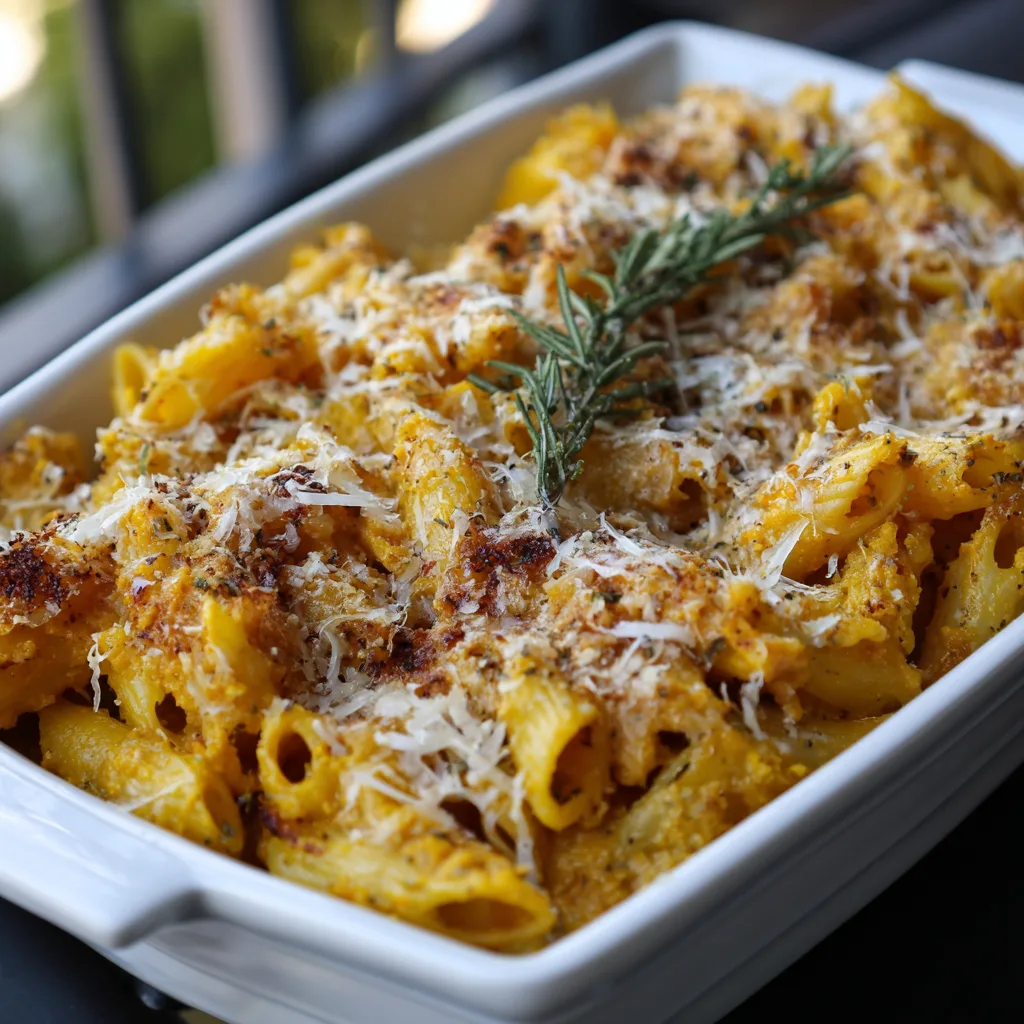 Baked Gluten-Free Pumpkin Pasta 1
