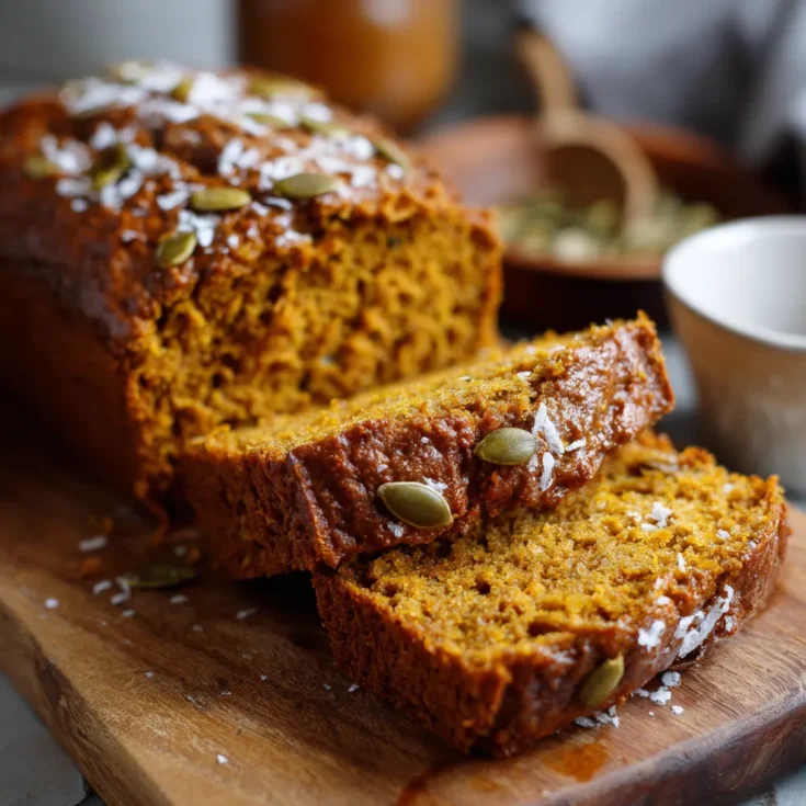 Baked Vegan Pumpkin Bread Recipe 1