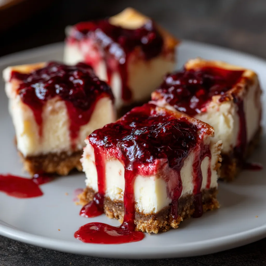 Blood Drip Cheesecake Bars Recipe 4