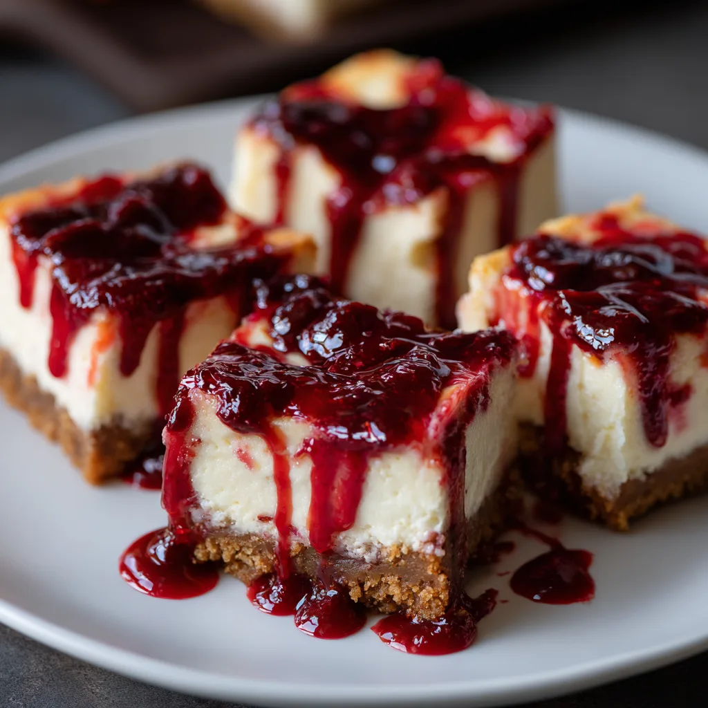 Blood Drip Cheesecake Bars Recipe 2