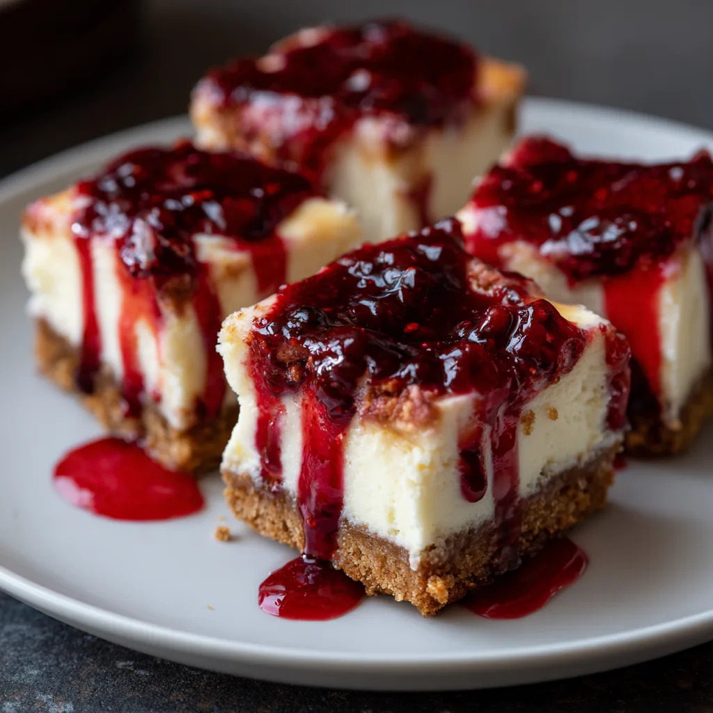 Blood Drip Cheesecake Bars Recipe 3