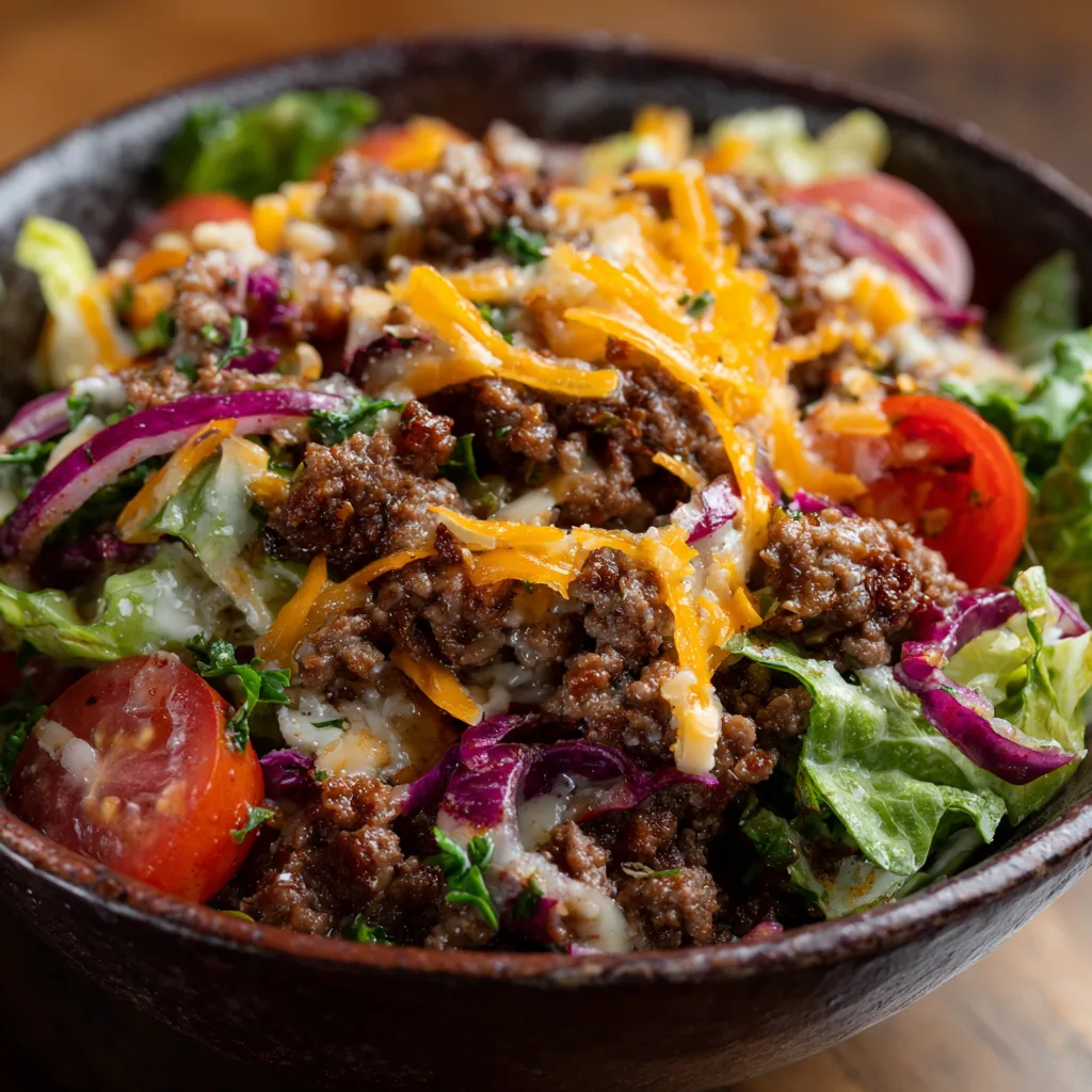 Budget Crockpot Ground Beef Salad Recipe 3
