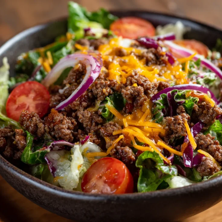 Budget Crockpot Ground Beef Salad Recipe 1