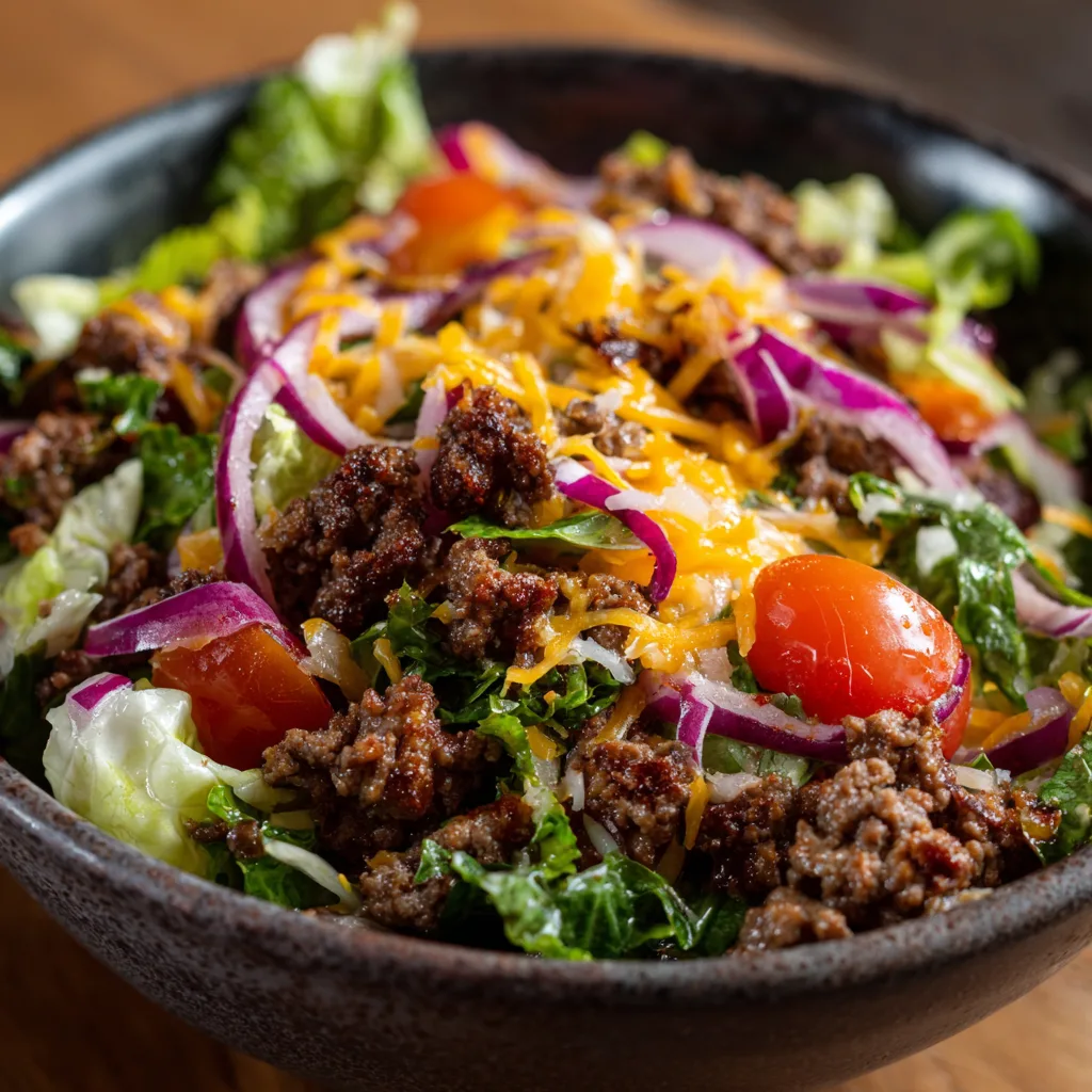 Budget Crockpot Ground Beef Salad Recipe 4