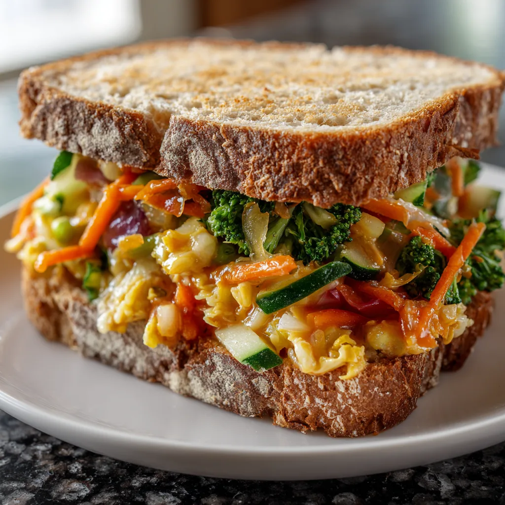 Budget Crockpot Vegetables Sandwich Filling Recipe 3