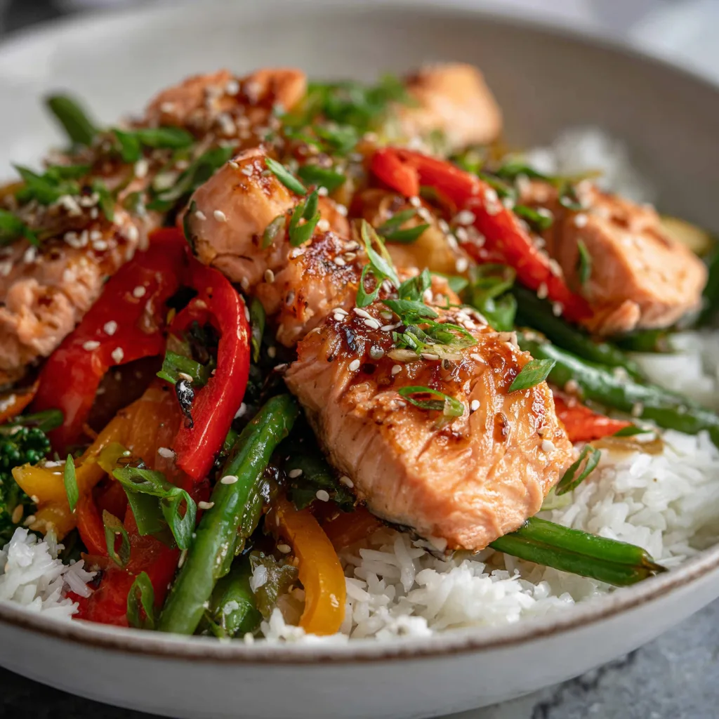 Budget Slow Cooker Salmon Stir Fry Recipe 3
