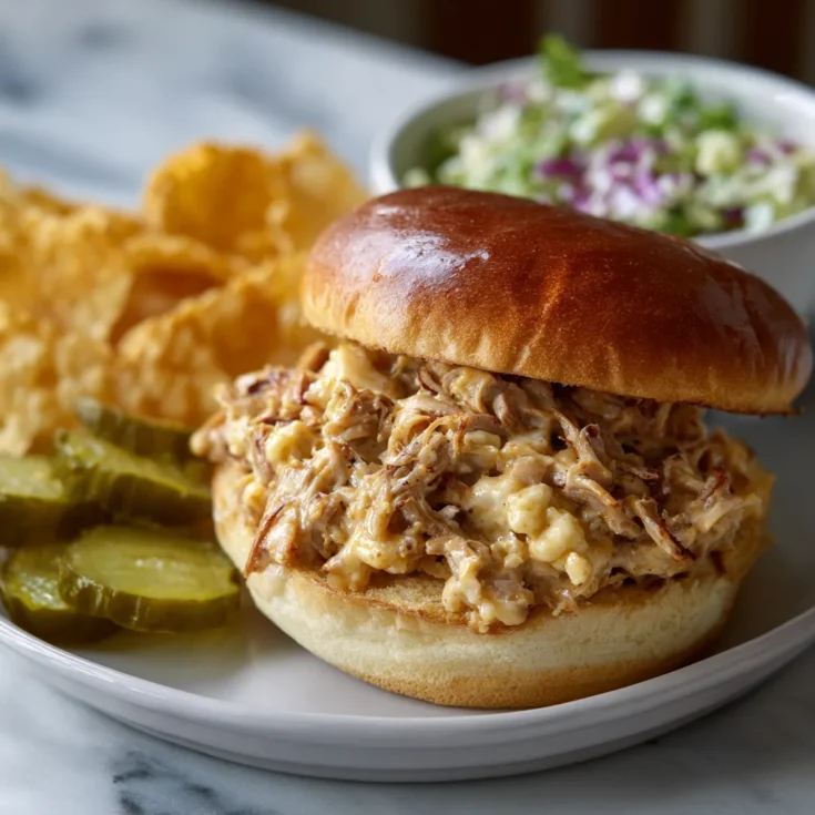 Comfort Food Crockpot Pork Sandwich Filling Recipe 1