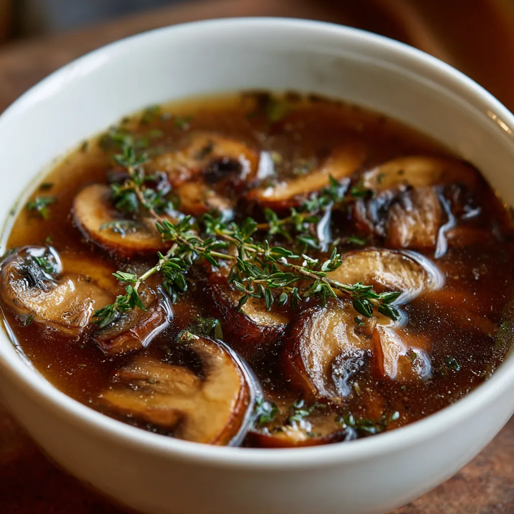 Crockpot Mushroom Broth 3