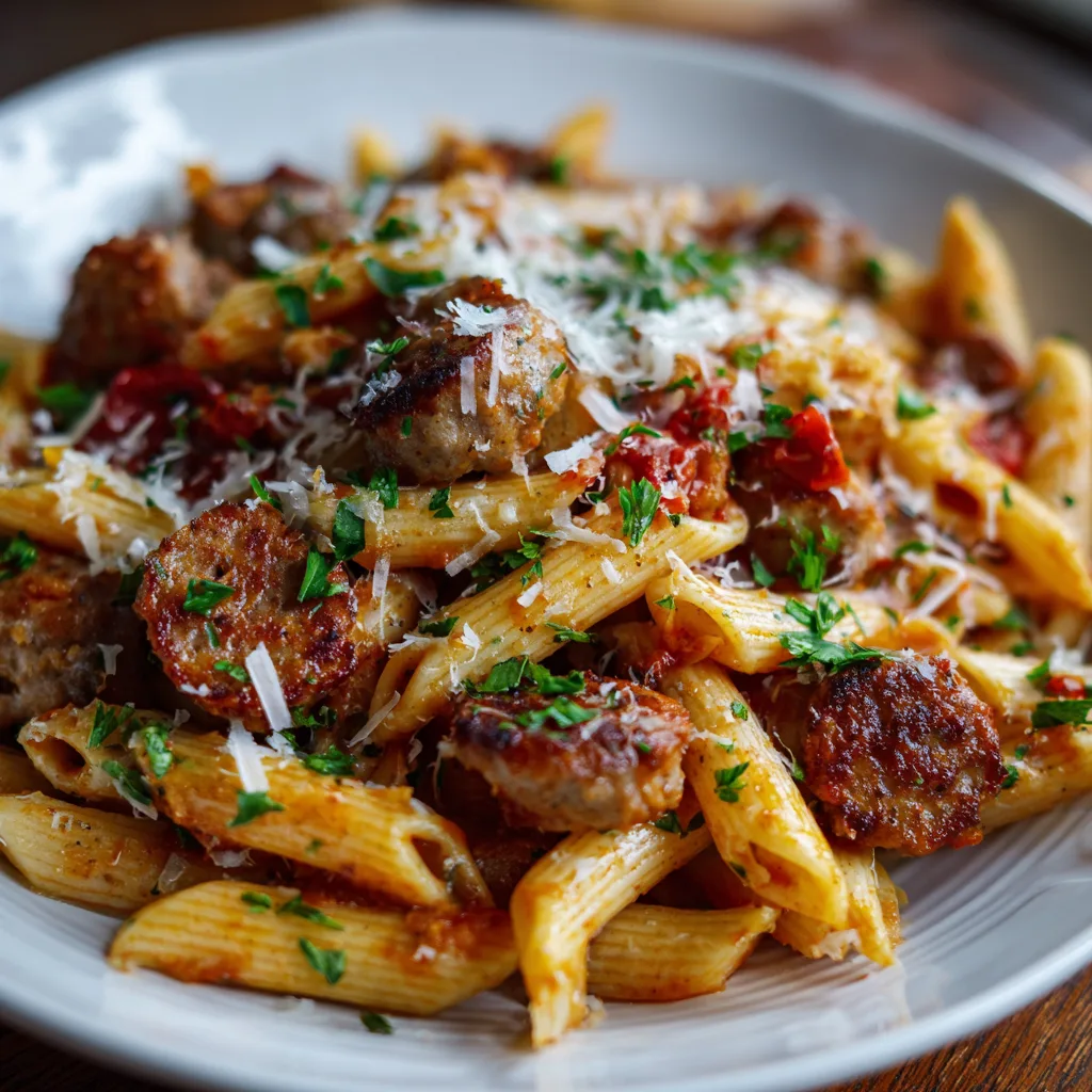 Crockpot Sausage Pasta 3