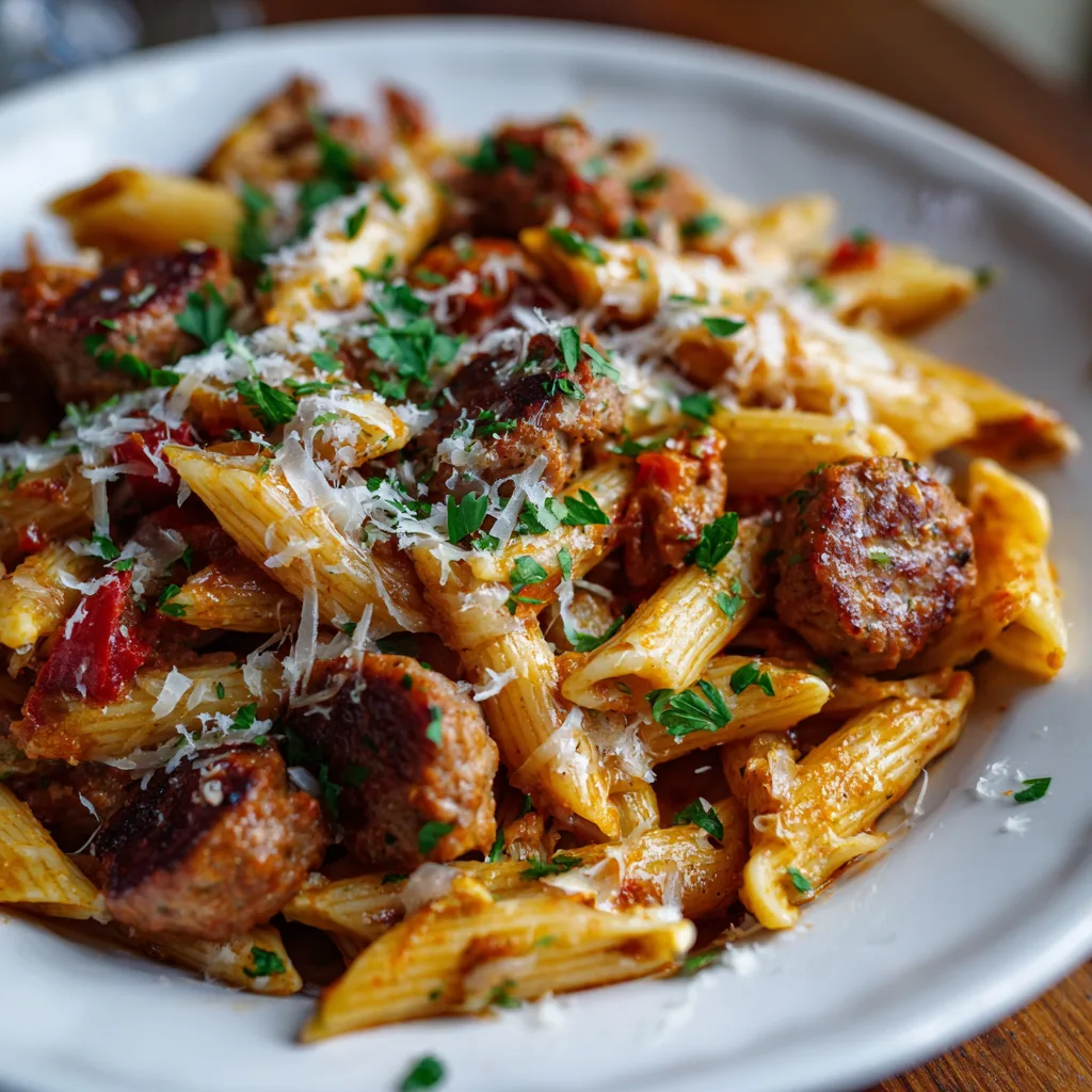 Crockpot Sausage Pasta 4