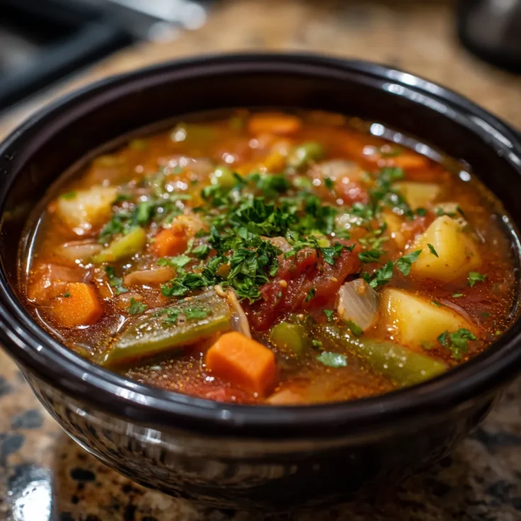 Crockpot Vegetable Soup Recipe 1