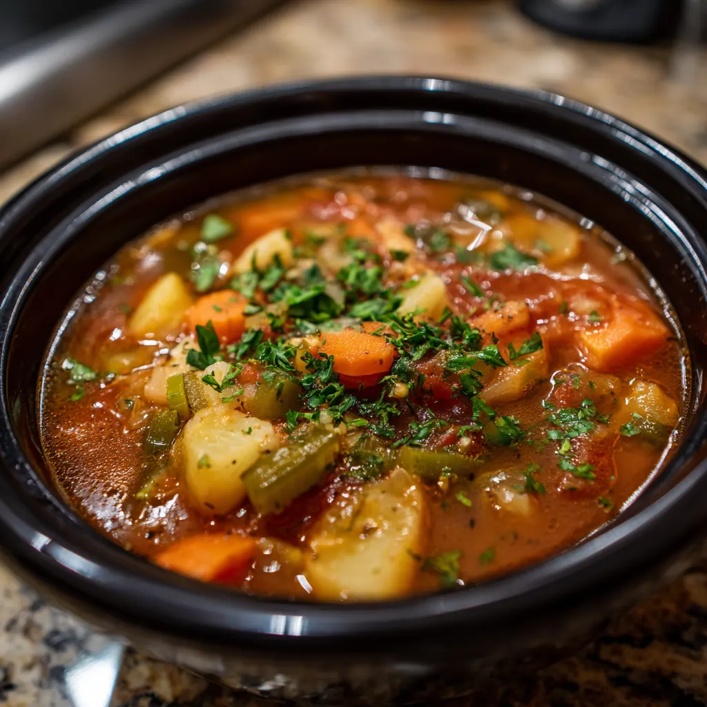 Crockpot Vegetable Soup Recipe 2