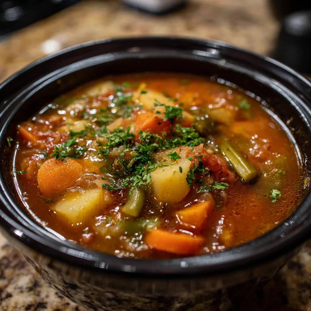 Crockpot Vegetable Soup Recipe 3