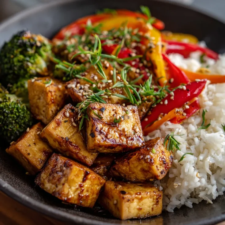 Easy Baked Tofu Stir Fry 1