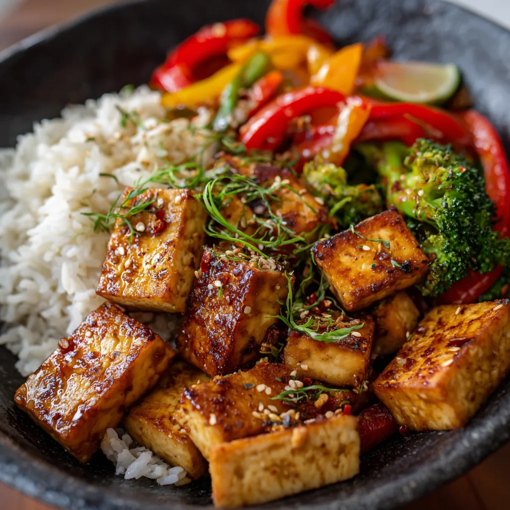 Easy Baked Tofu Stir Fry 3