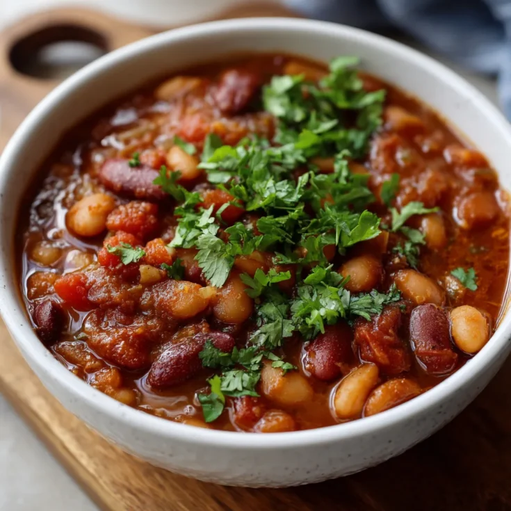 Easy Crockpot Beans Stew 1