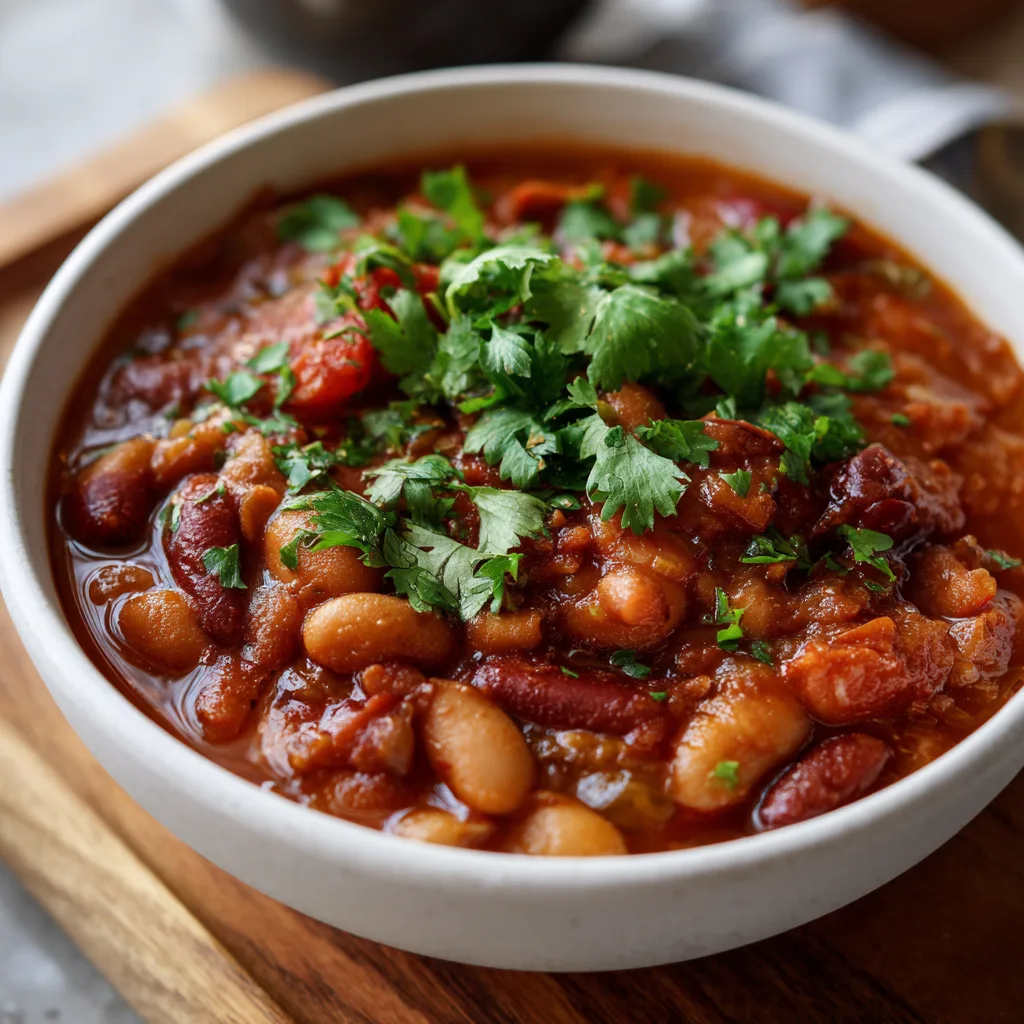 Easy Crockpot Beans Stew 4