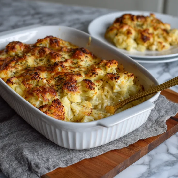 Easy Low Carb Cauliflower Casserole 1