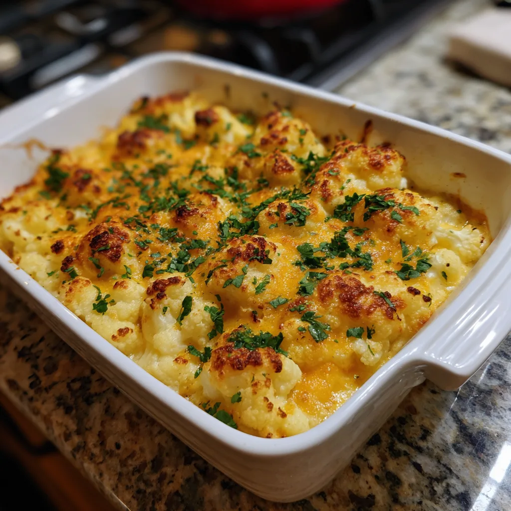 Easy Low Carb Cauliflower Casserole 3