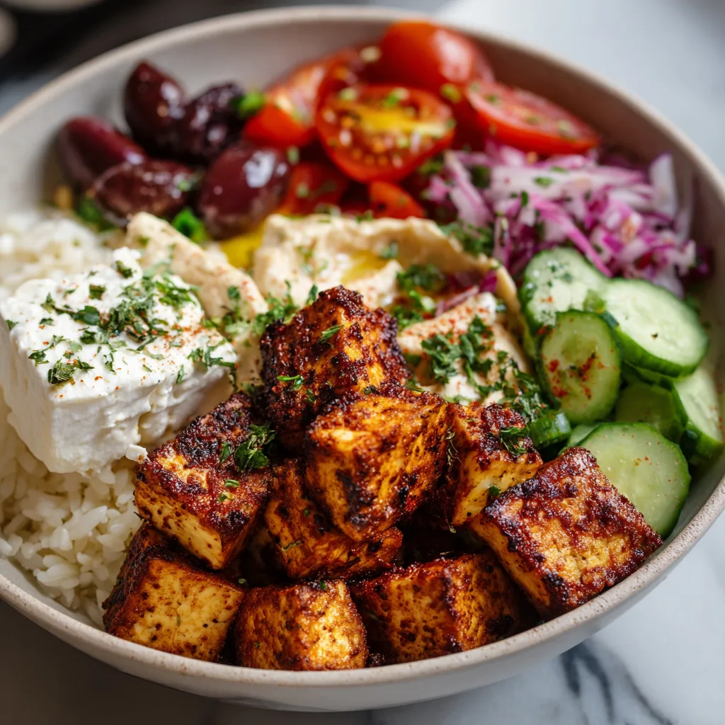 Easy Mediterranean Tofu Bowl 2