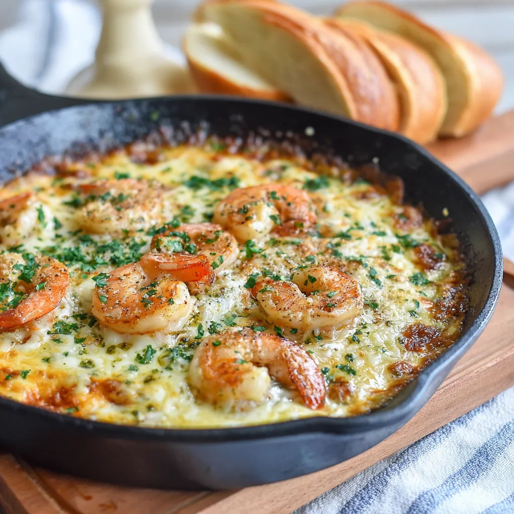 Family-Friendly Cheesy Shrimp Skillet 1