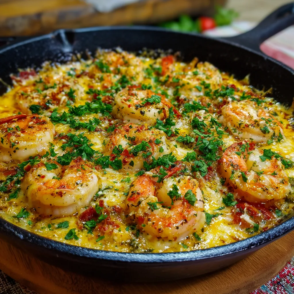 Family-Friendly Cheesy Shrimp Skillet 2