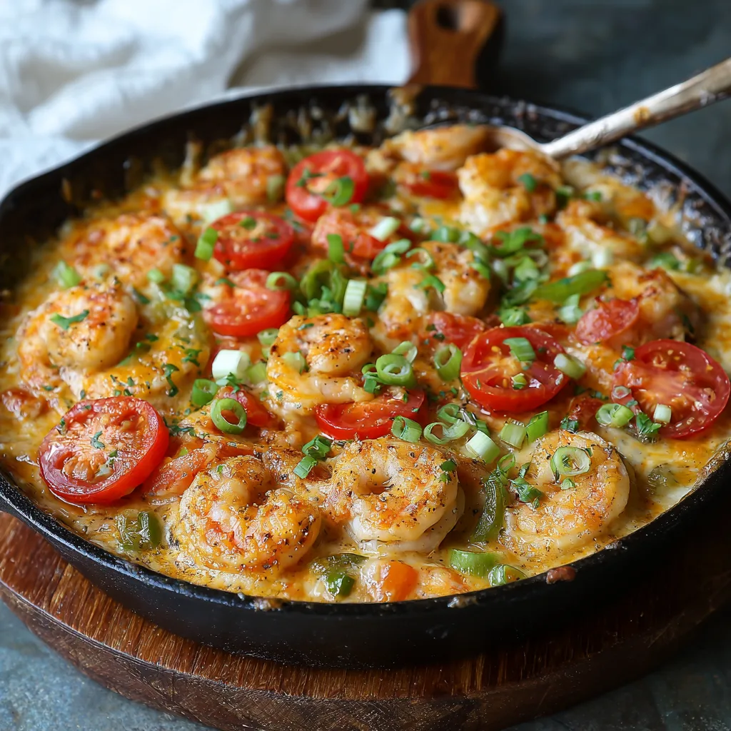 Family-Friendly Cheesy Shrimp Skillet 3