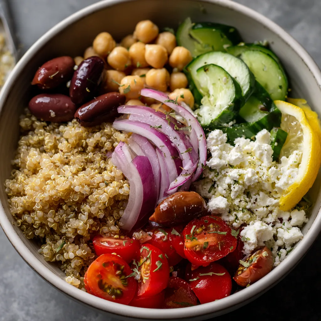 For One Mediterranean Quinoa Grain Bowl 4