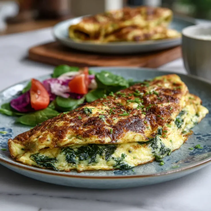 Family-Friendly Low Carb Spinach Omelette 1