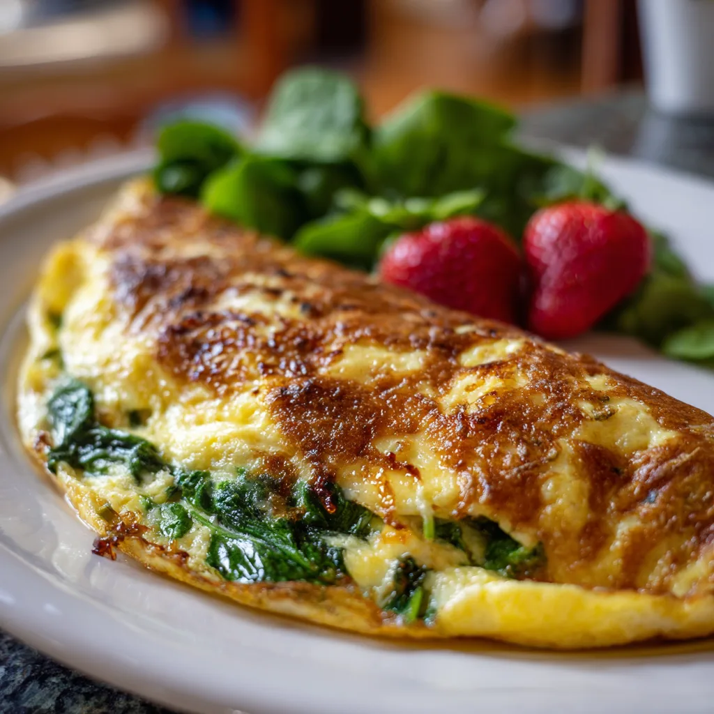 Family-Friendly Low Carb Spinach Omelette 4