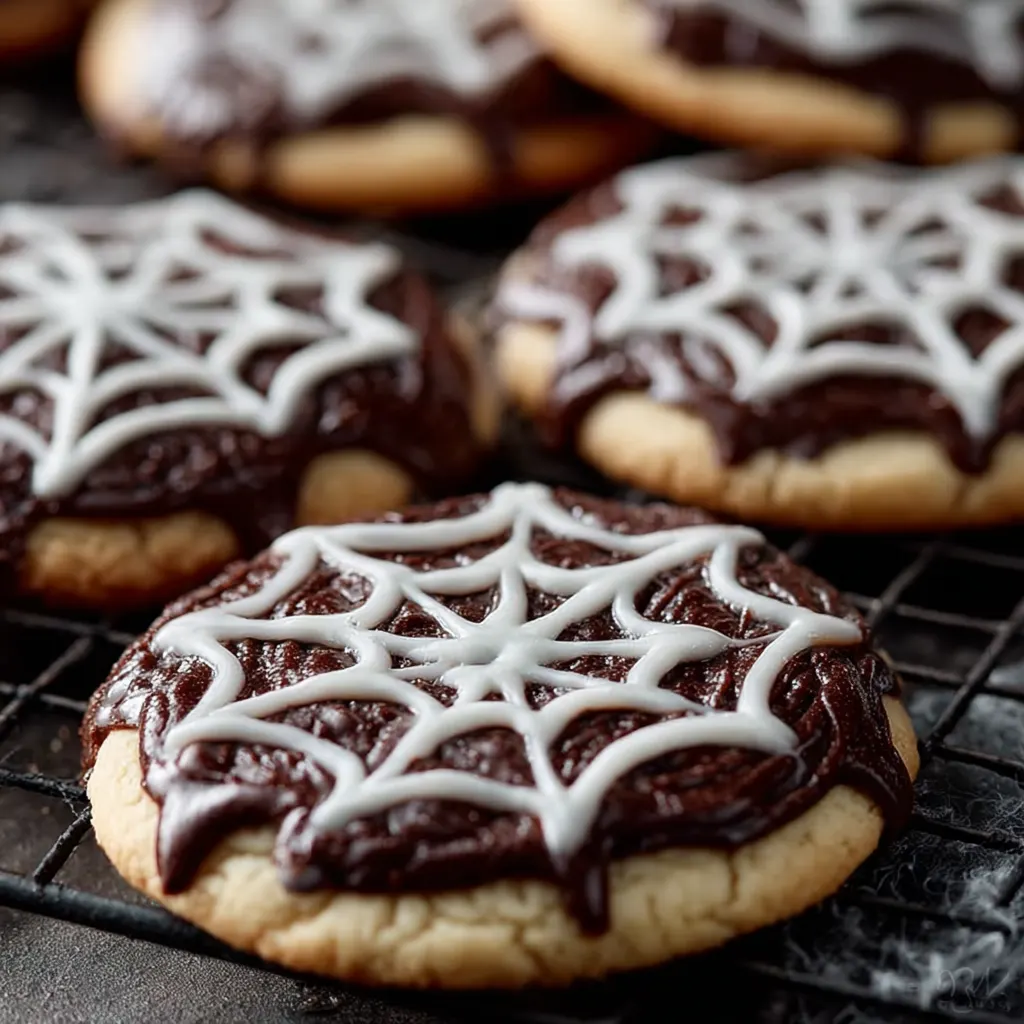 Halloween Spiderweb Cookies Recipe 2