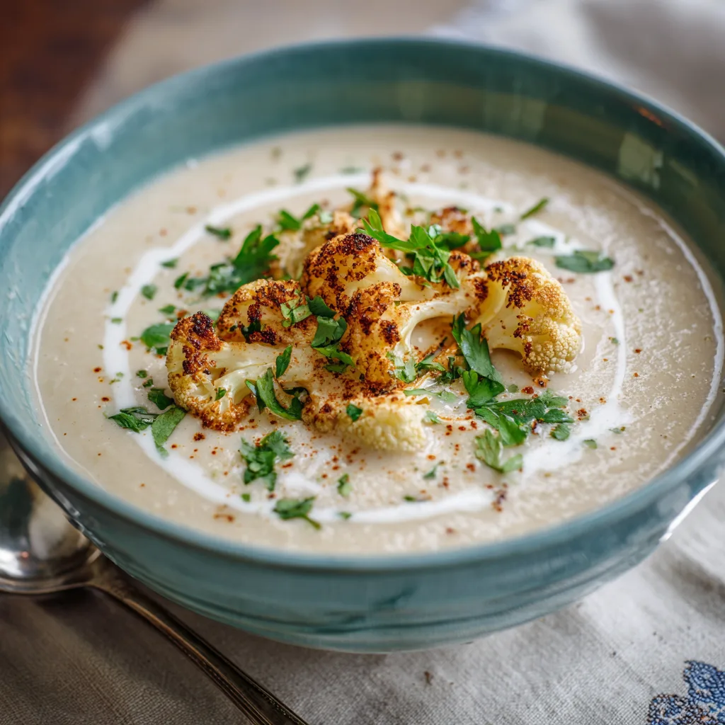 Warm & Creamy Cauliflower Soup to Boost Your Mood! 2